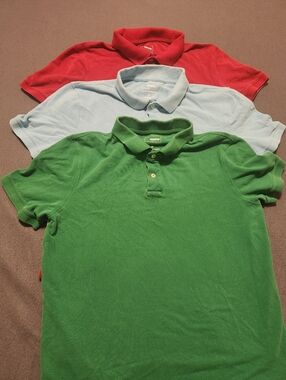 Sonoma Polos Shirt Men Size Medium Red/Green/Blue Lot Bundle 3 Shirts
